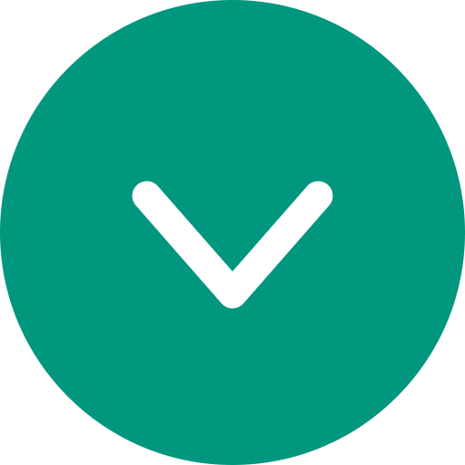 Element graphique, flèche vers le bas IS verte